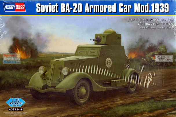 HBS83883 1:35 Hobby Boss Soviet BA-20 Armored Car Mod 1939