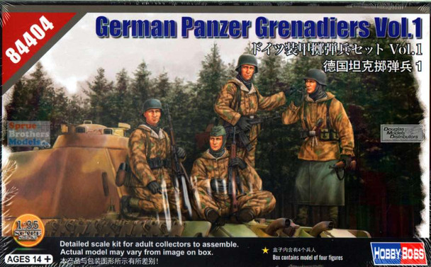 HBS84404 1:35 Hobby Boss Figure Set - German Panzer Grenadiers Vol 1