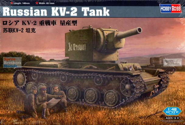 HBS84816 1:48 Hobby Boss Russian KV-2 Tank