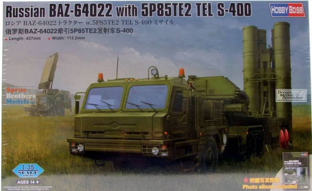 HBS85517 1:35 Hobby Boss Russian BAZ-64022 with 5P85TE2 TEL S-400