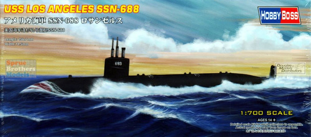 HBS87014 1:700 Hobby Boss USS Los Angeles Attack Submarine