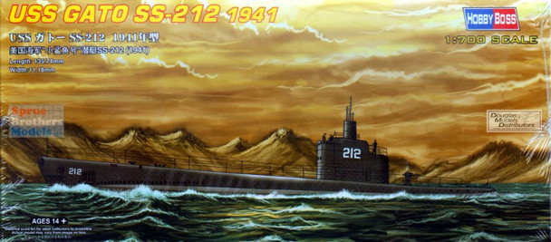 HBS87012 1:700 Hobby Boss USS Gato SS-212 1941