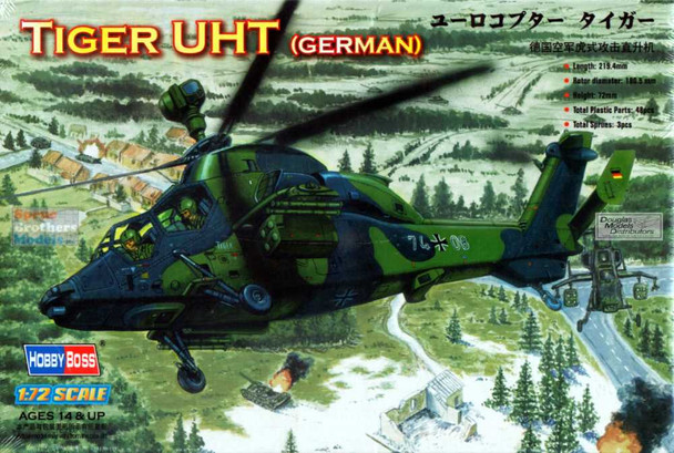 HBS87214 1:72 Hobby Boss Eurocopter EC-655 Tiger UHT Attack Helicopter