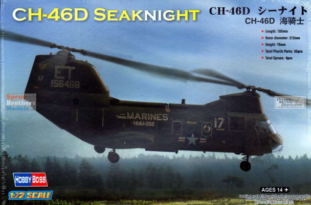 HBS87213 1:72 Hobby Boss CH-46D Sea Knight