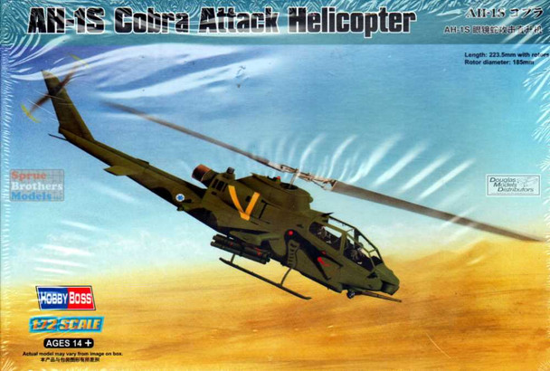 HBS87225 1:72 Hobby Boss AH-1S Cobra Attack Helicopter