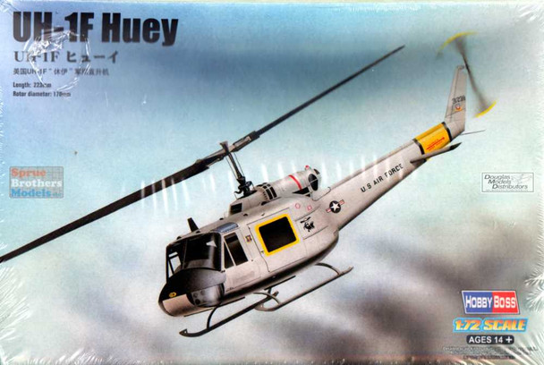 HBS87230 1:72 Hobby Boss UH-1F Huey Helicopter