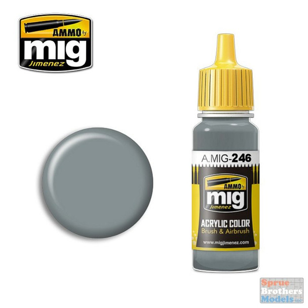 AMM0246 AMMO by Mig Acrylic Color - Medium Sea Grey (BS 637) (17ml bottle)