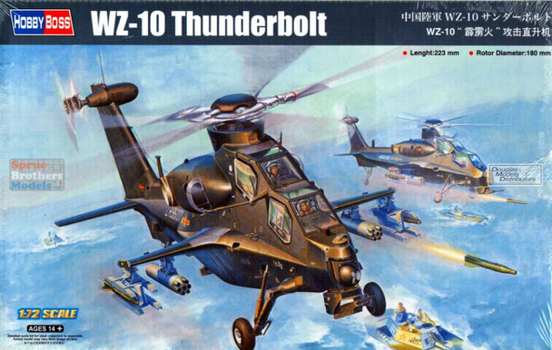 HBS87260 1:72 Hobby Boss WZ-10 Thunderbolt Helicopter