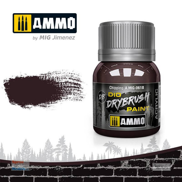 AMM0618 AMMO by Mig Dio Drybrush Paint - Chipping (40ml bottle)