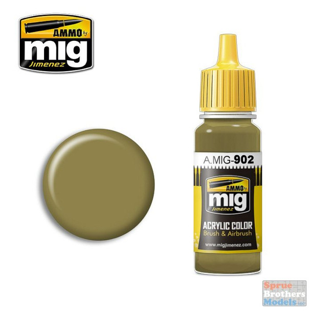 AMM0902 AMMO by Mig Acrylic Color - Dunkelgelb Base (17ml bottle)