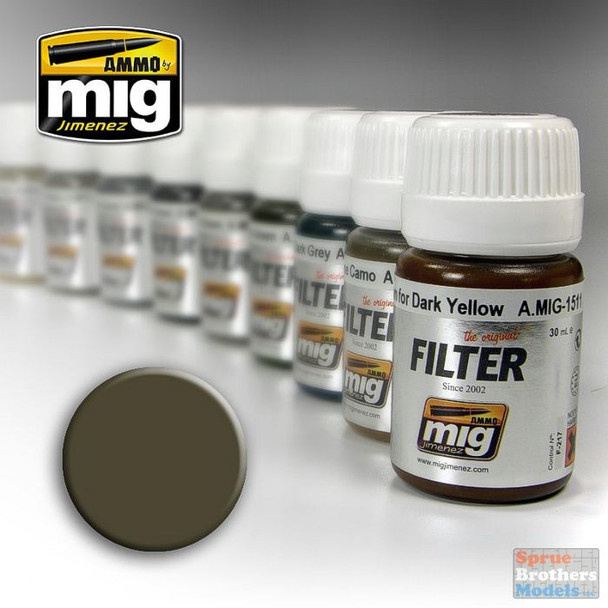 AMM1502 AMMO by Mig Filter - Dark Grey for White