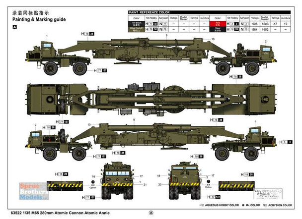 ILK63522 1:35 I Love Kit M65 280mm Atomic Cannon Atomic Annie