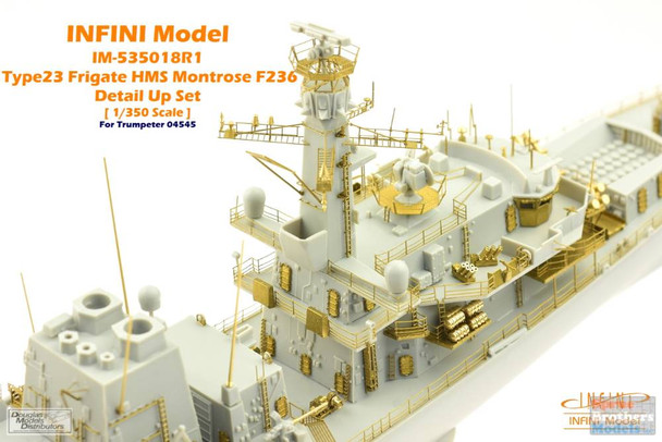 INFIM535018R1 1:350 Infini Model Type 23 Frigate HMS Montrose Detail Up Set (TRP kit)