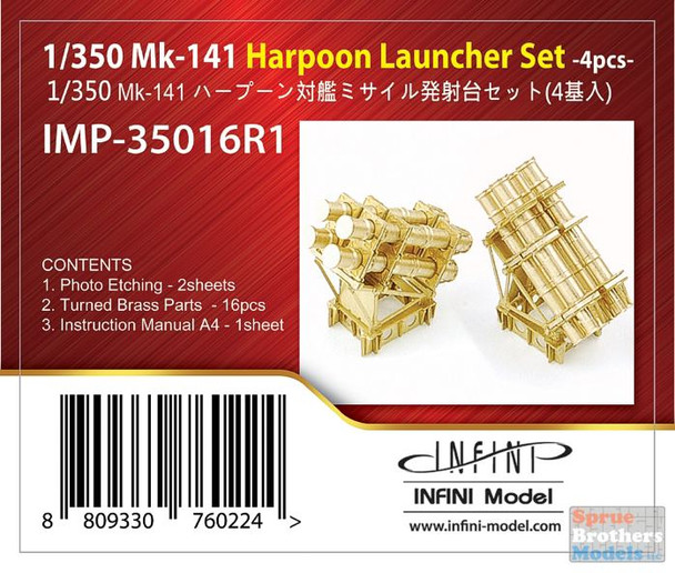 INFIMP35016R1 1:350 Infini Model Mk.141 Harpoon Launcher Set