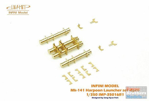 INFIMP35016R1 1:350 Infini Model Mk.141 Harpoon Launcher Set