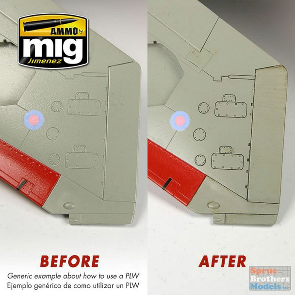 AMM1605 AMMO by Mig - Panel Line Wash: Dark Red Brown