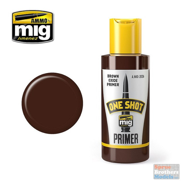 AMM2026 AMMO by Mig One Shot Primer - Brown Oxide Primer (60ml)