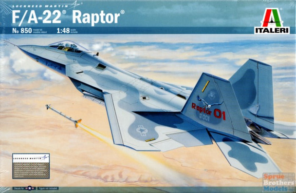 ITA0850 1:48 Italeri Lockheed F-22 Raptor