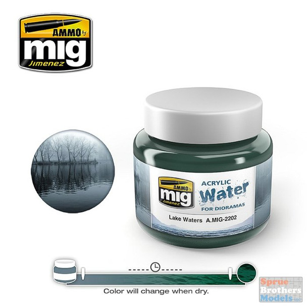 AMM2202 AMMO by Mig Acrylic Water for Dioramas - Lake Waters (250ml)