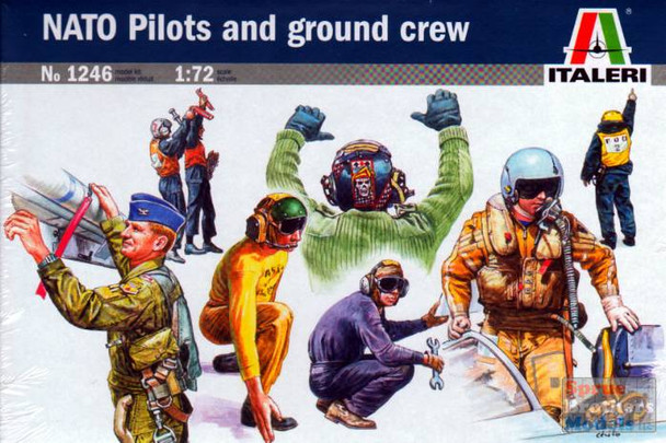 ITA1246 1:72 Italeri NATO Pilots and Ground Crew Figure Set