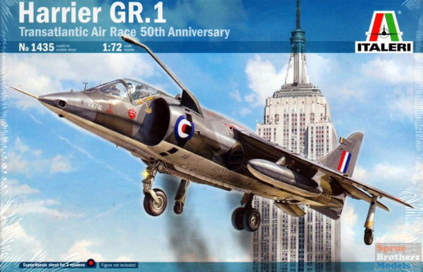 ITA1435 1:72 Italeri Harrier GR.1 Transatlantic Air Race 50th Anniversary