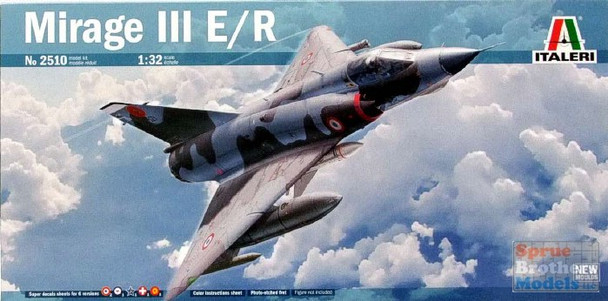 ITA2510 1:32 Italeri Mirage IIIE/R - Sprue Brothers Models LLC
