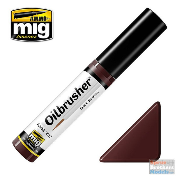 AMM3512 AMMO by Mig Oilbrusher - Dark Brown