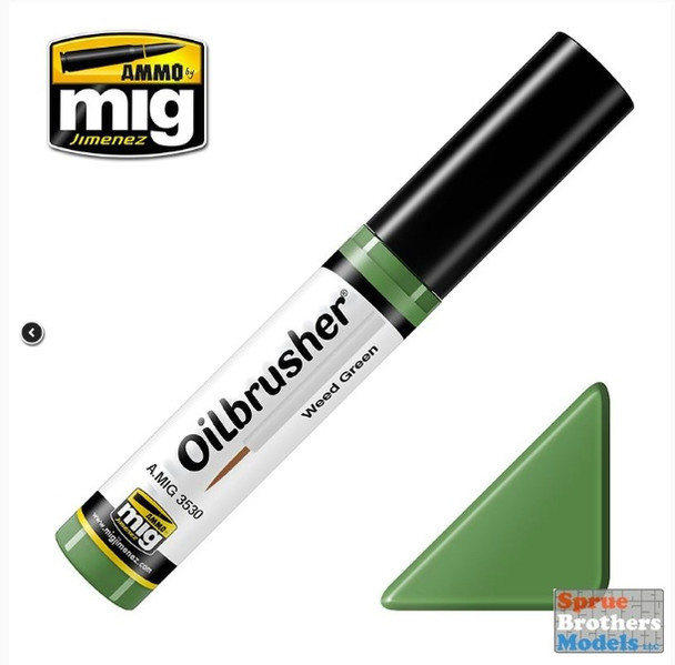AMM3530 AMMO by Mig Oilbrusher - Weed Green