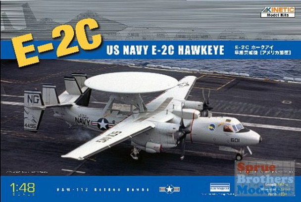 KIN48013 1:48 Kinetic E-2C Hawkeye US Navy Early Warning Aircraft