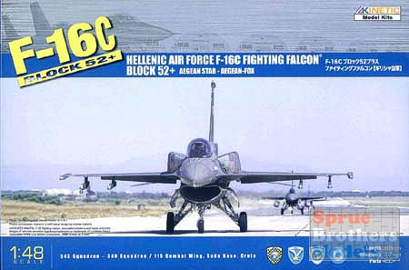 KIN48028 1:48 Kinetic F-16C Block 52+ Hellenic Air Force Aegean Star #48028