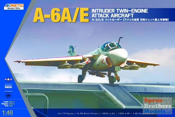 KIN48034 1:48 Kinetic A-6A A-6E Intruder Twin Engine Attack Aircraft