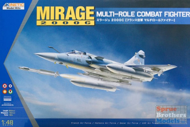 KIN48042 1:48 Kinetic Mirage 2000C Multi-Role Combat Fighter