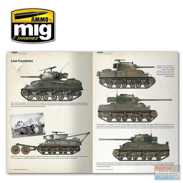 AMM6080 AMMO by Mig Camouflage Profile Guide - Sherman: The American Miracle