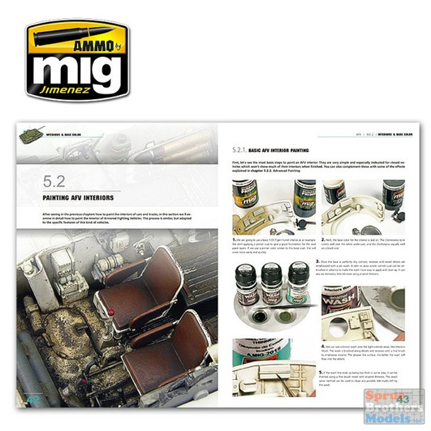 AMM6151 AMMO by Mig Encyclopedia of Armor Modelling Techniques #2 - Interiors & Base Color