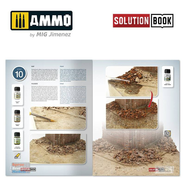 AMM6510 AMMO by Mig Solution Book - How To Paint Brick Buildings