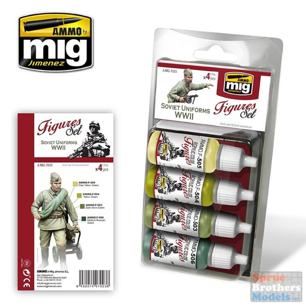 AMM7023 AMMO by Mig Figures Set - Soviet Uniforms WW2