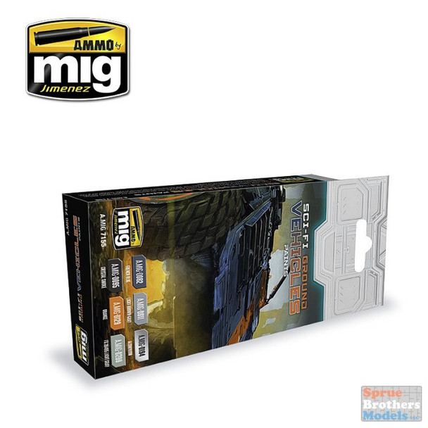 AMM7155 AMMO by Mig Paint Set - Sci-Fi Ground Vehicles