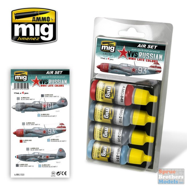 AMM7223 AMMO by Mig Air Paint Set - VVS WW2 Russian Aircraft Late Colors