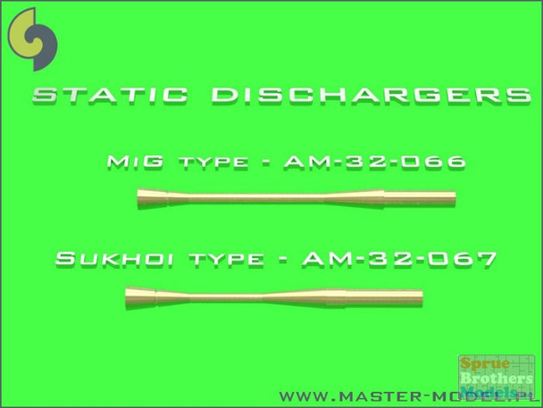 MASAM32067 1:32 Master Model Static Dischargers Sukhoi Type (14 pcs)