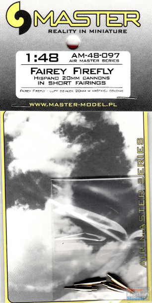 MASAM48097 1:48 Master Model Fairey Firefly Hispano 20mm Cannons in Short Fairings