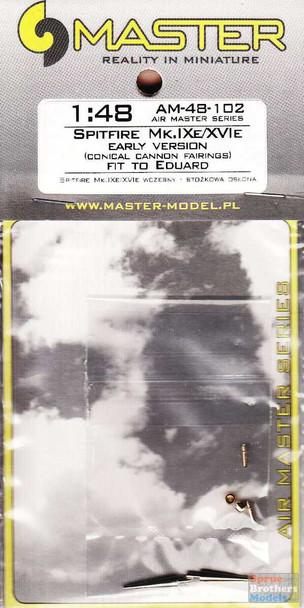 MASAM48102 1:48 Master Model Spitfire Mk.IXe/XVIe Early Version Armament Set (EDU kit)