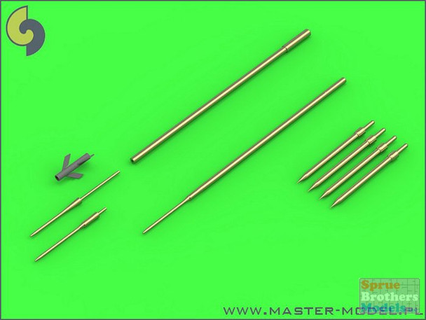 MASAM48120 1:48 Master Model Su-9 Fishpot / Su-11 Fishpot-C Pitot Tubes & Missile Rail Heads