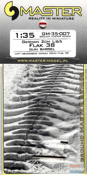 MASGM35007 1:35 Master Model German 2cm L/65 Flak 38 Gun Barrel