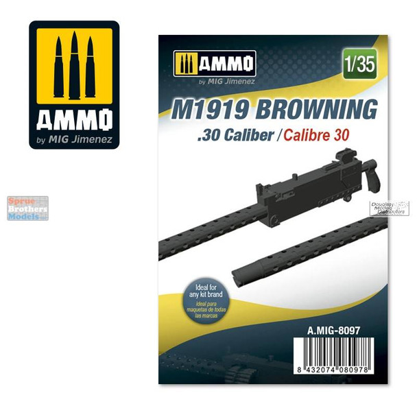 AMM8097 1:35 AMMO by Mig M1919 Browning .30 Caliber Machine Gun
