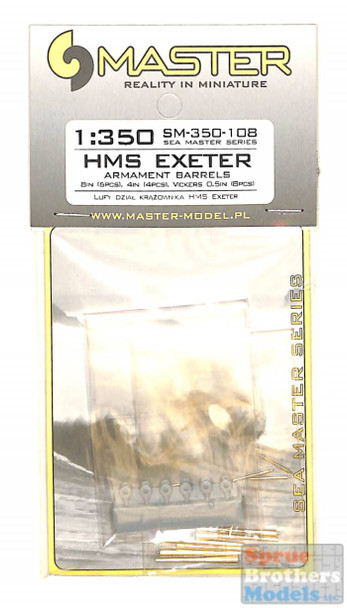 MASSM350108 1:350 Master Model HMS Exeter Gun Barrels Set