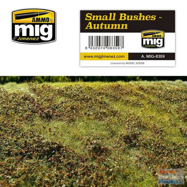 AMM8359 AMMO by Mig Diorama Base - Small Bushes - Autumn