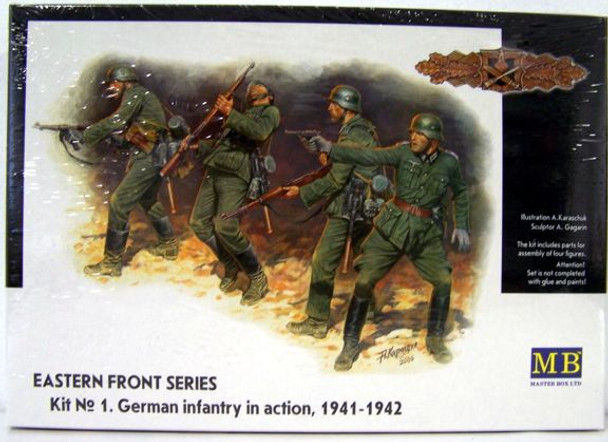 MBM35022 1:35 MB Master Box WWII German Infantry in Action, 1941-1942 Eastern Front #3522