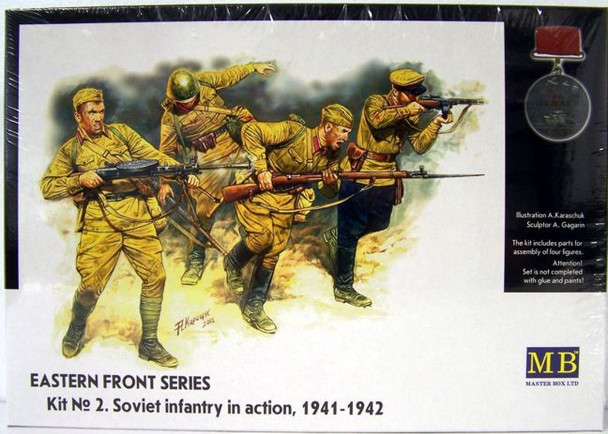 MBM35023 1:35 MB Master Box WWII Soviet Infantry in Action, 1941-1942 Eastern Front #3523