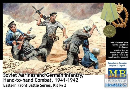 MBM35152 1:35 Masterbox Soviet Marines and German Infantry 1941