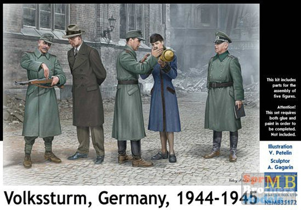 MBM35172 1:35 Masterbox "Volksturm, Germany, 1944-45" - 5 Figure Set